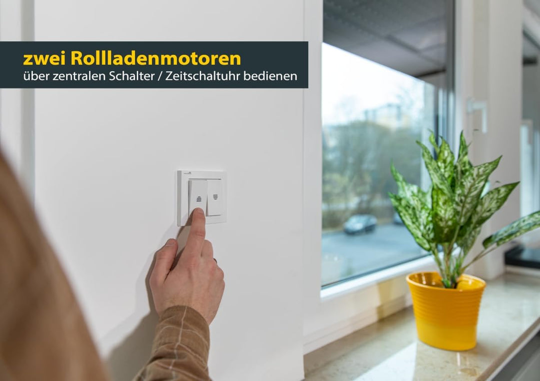 Schellenberg 24201 Rolladen Trennrelais zur gleichzeitigen Steuerung von 2 Rollladenmotoren über ein
