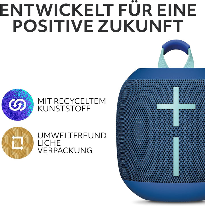 Ultimate Ears Wonderboom 4 – mobiler, wasserdichter Bluetooth-Lautsprecher mit satten Tiefen und 360