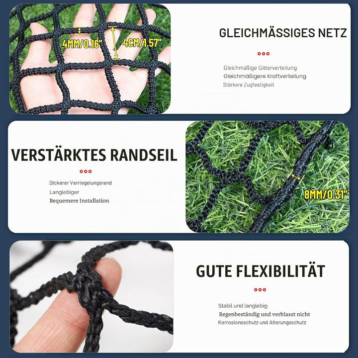 KACQIYT Sicherheitsnetz Kinder Schutznetz Treppe Zaun Sicherheitsschutz Fangnetz Abdecknetz für anhä
