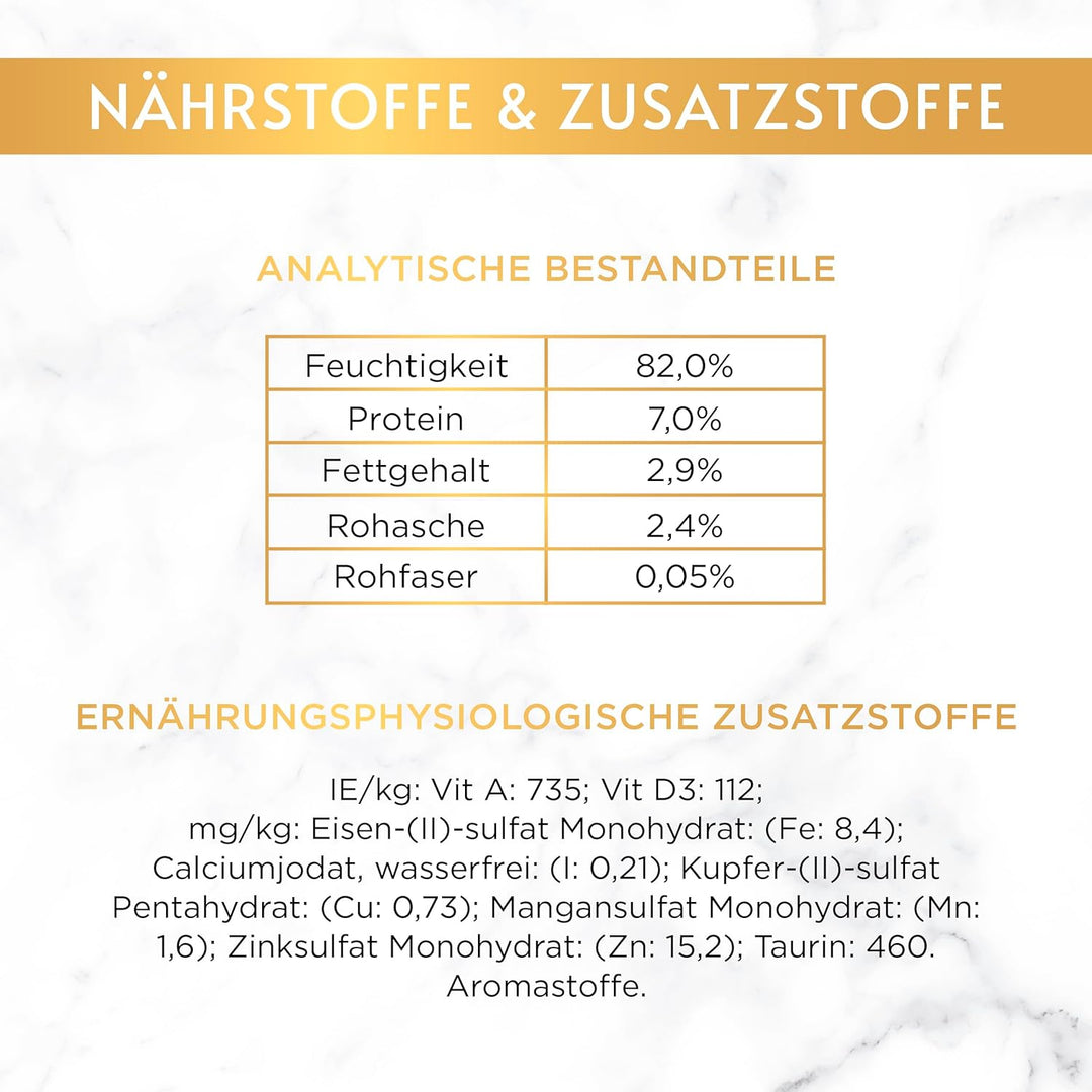 PURINA GOURMET Gold Zarte Häppchen in Sauce Katzenfutter nass, Sorten-Mix, 12er Pack (12 x 8 Dosen à