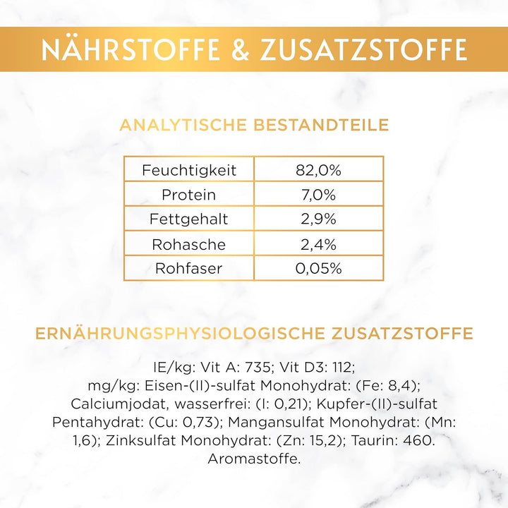 PURINA GOURMET Gold Zarte Häppchen in Sauce Katzenfutter nass, Sorten-Mix, 12er Pack (12 x 8 Dosen à