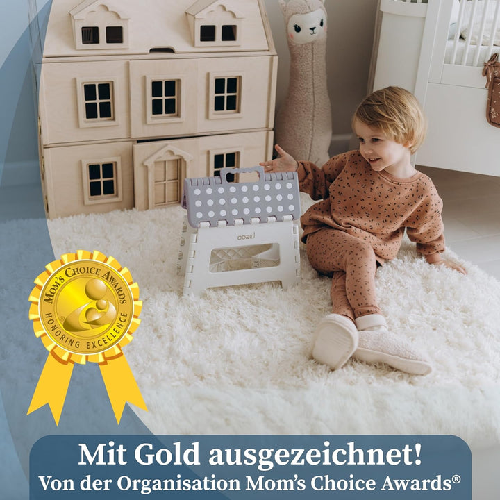 BISOO Tritthocker Kinder - Klapphocker Faltbar 120Kg für Bad & Küche - Hocker Klappbar für Kinder &