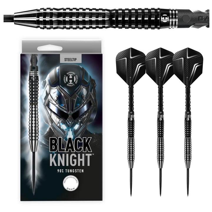 Harrows Steel Darts Black Knight 90% Tungsten Steeltip Dart Steeldart Hochwertiger Tungsten Dart Dar