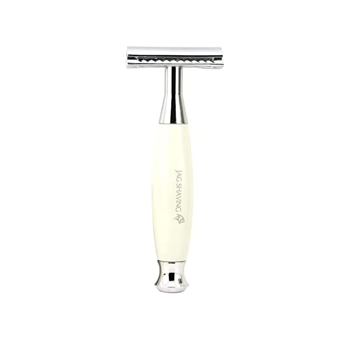 Jag Shaving Rasierhobel-Set – Double Edge Rasierklingen Rasierhobel – Lederetui – für Rasierhobel –
