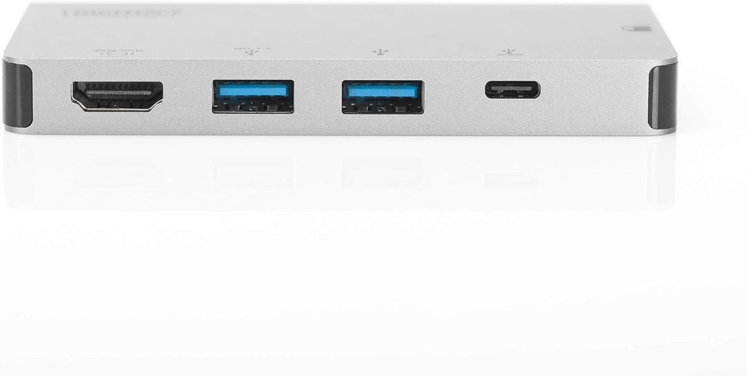 DIGITUS USB-C Travel Docking Station – 6 Ports – 1x HDMI (4K@30Hz) – 2x USB 3.0 / USB 2.0, 1x USB Ty