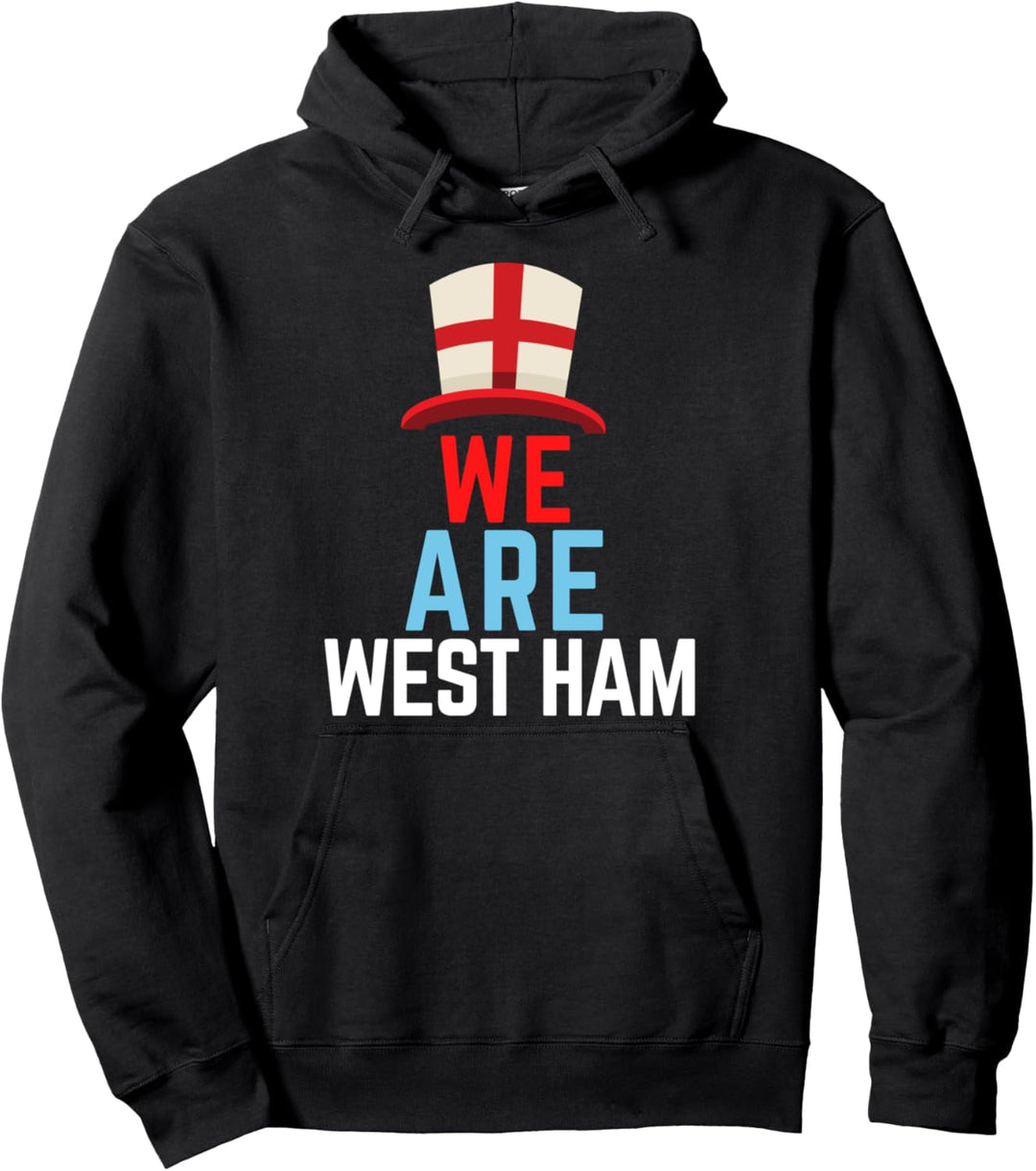 Wir sind West Ham England Flag Sports Pullover Hoodie
