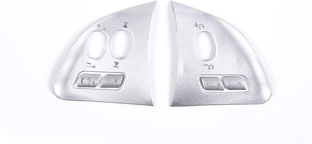 DIYUCAR Silber Car Styling Lenkrad Knopf Rahmen Abdeckungen Trim Aufkleber für Jaguar XF 2012-2015 A