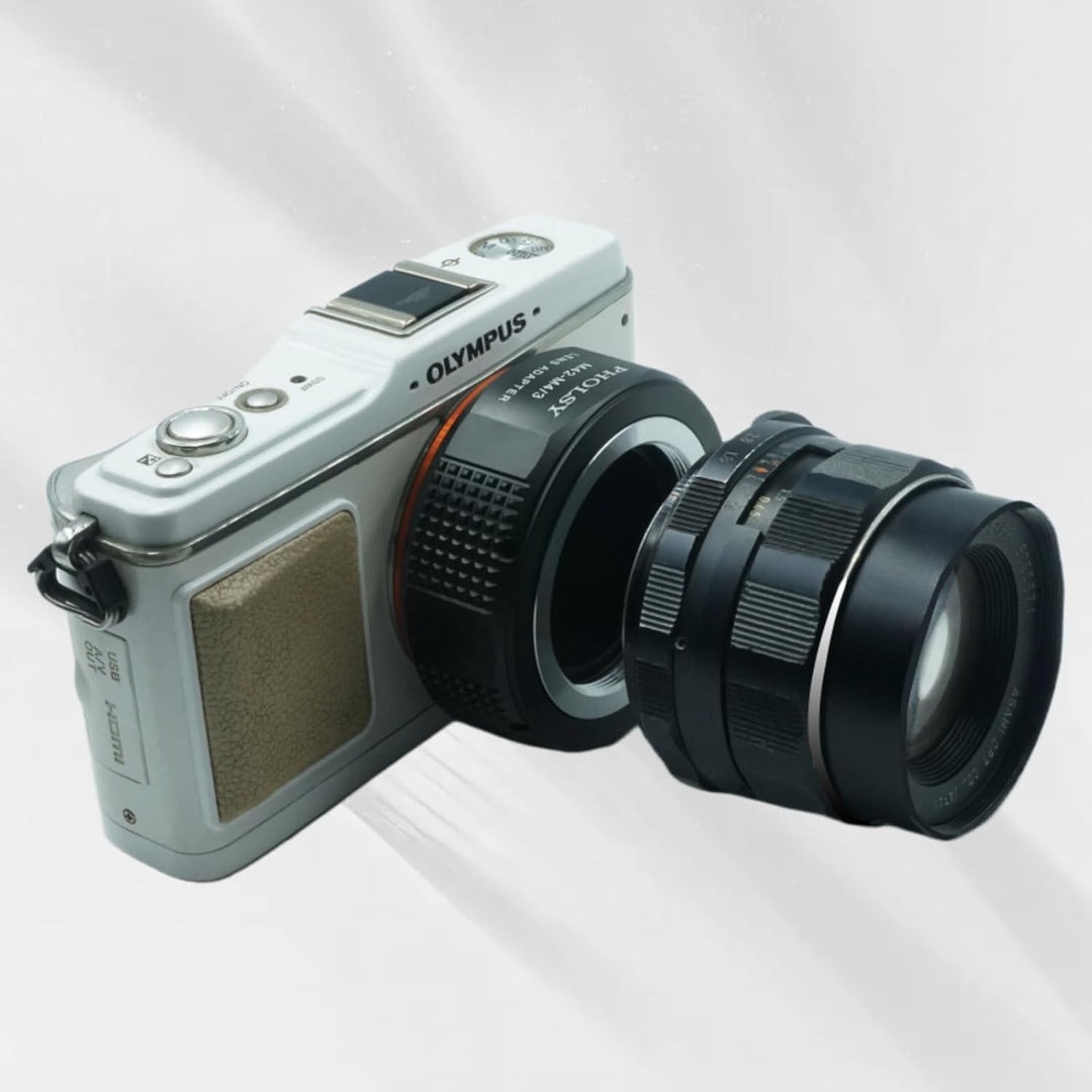 PHOLSY Konverter M42 auf MFT Kameras Objektivadapter für M42 42mm Schraubmontage-Objektiv auf M4/3 M