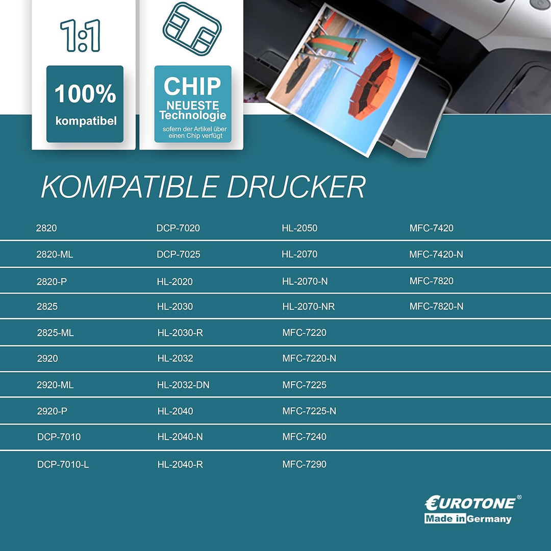 2X MWT XXL Toner kompatibel für Brother MFC 7220 7225 7240 7290 7420 7820 N ersetzt TN2000
