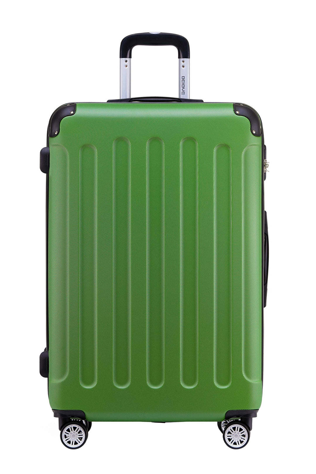 BEIBYE- Hartschalenkoffer Koffer Trolley Rollkoffer Reisekoffer Zahlenschloss 4 Zwilings-Rollen (Oli