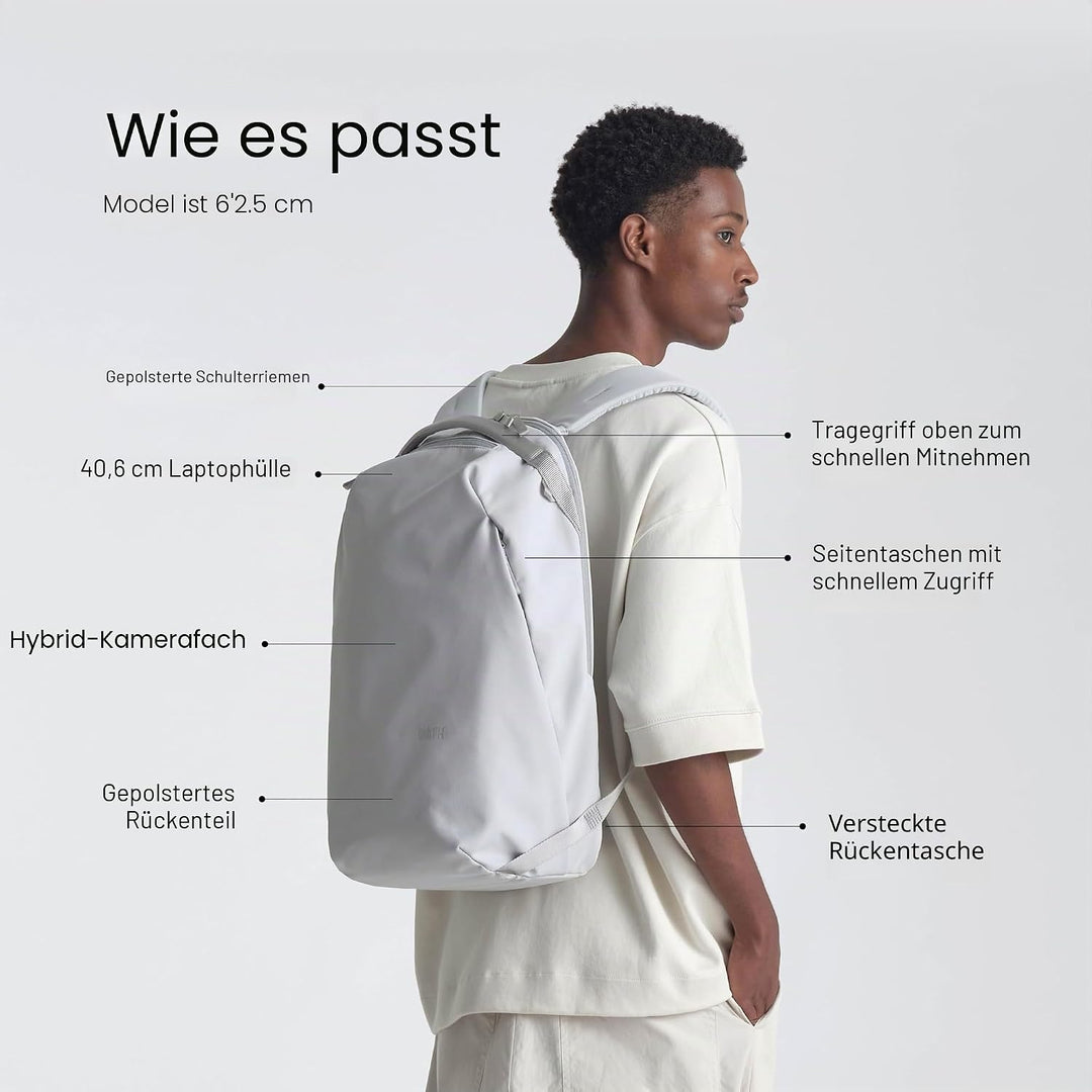 Urth Norite 24L Modularer Kamera- und Laptop-Reiserucksack – wasserabweisende, diebstahlsichere, rec