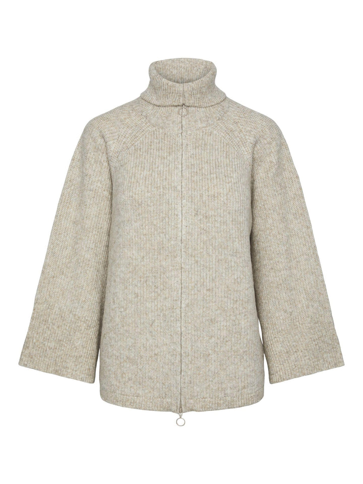 PIECES Damen Pcjade Ls High Neck Knit Cardigan Bc Strickjacke, XS