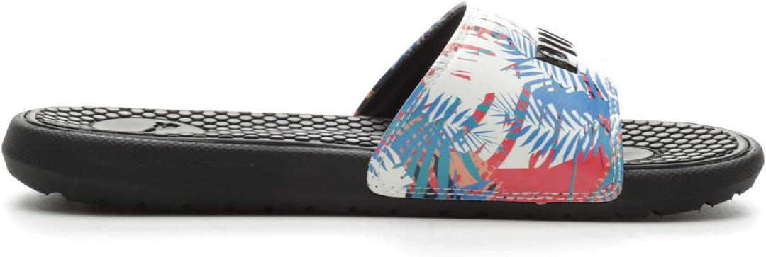 PUMA Damen Cool Cat 2.0 Aop WnsSchiebe-Sandalen 36 EU Island Daze Schwarz Ozean Div, 36 EU Island Da
