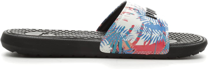 PUMA Damen Cool Cat 2.0 Aop WnsSchiebe-Sandalen 36 EU Island Daze Schwarz Ozean Div, 36 EU Island Da