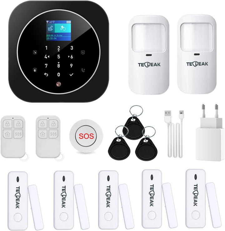 TecPeak WiFi/GSM Alarmanlage mit Sirene Sicherheit bietet eine hochwirksame Möglichkeit, Ihr Haus un
