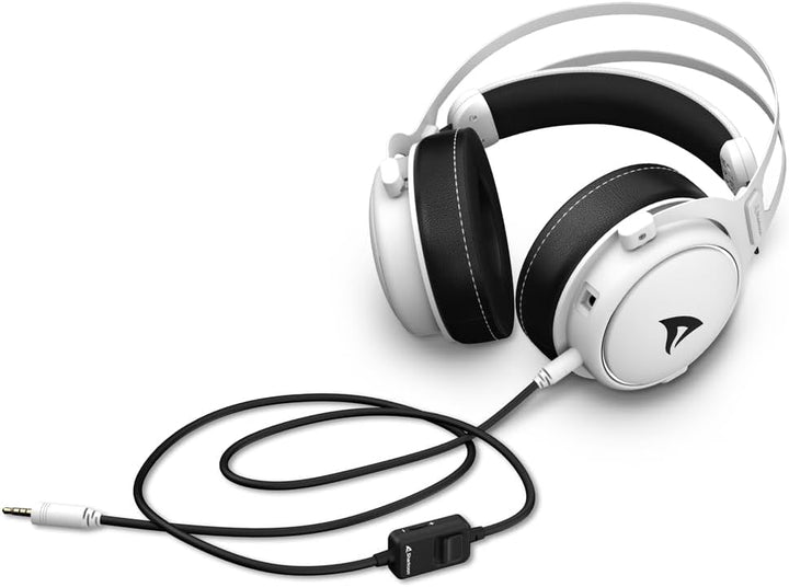 Sharkoon Skiller SGH50 Weiss, Hi-Res Audio Gaming Headset, Ohrumschliessend