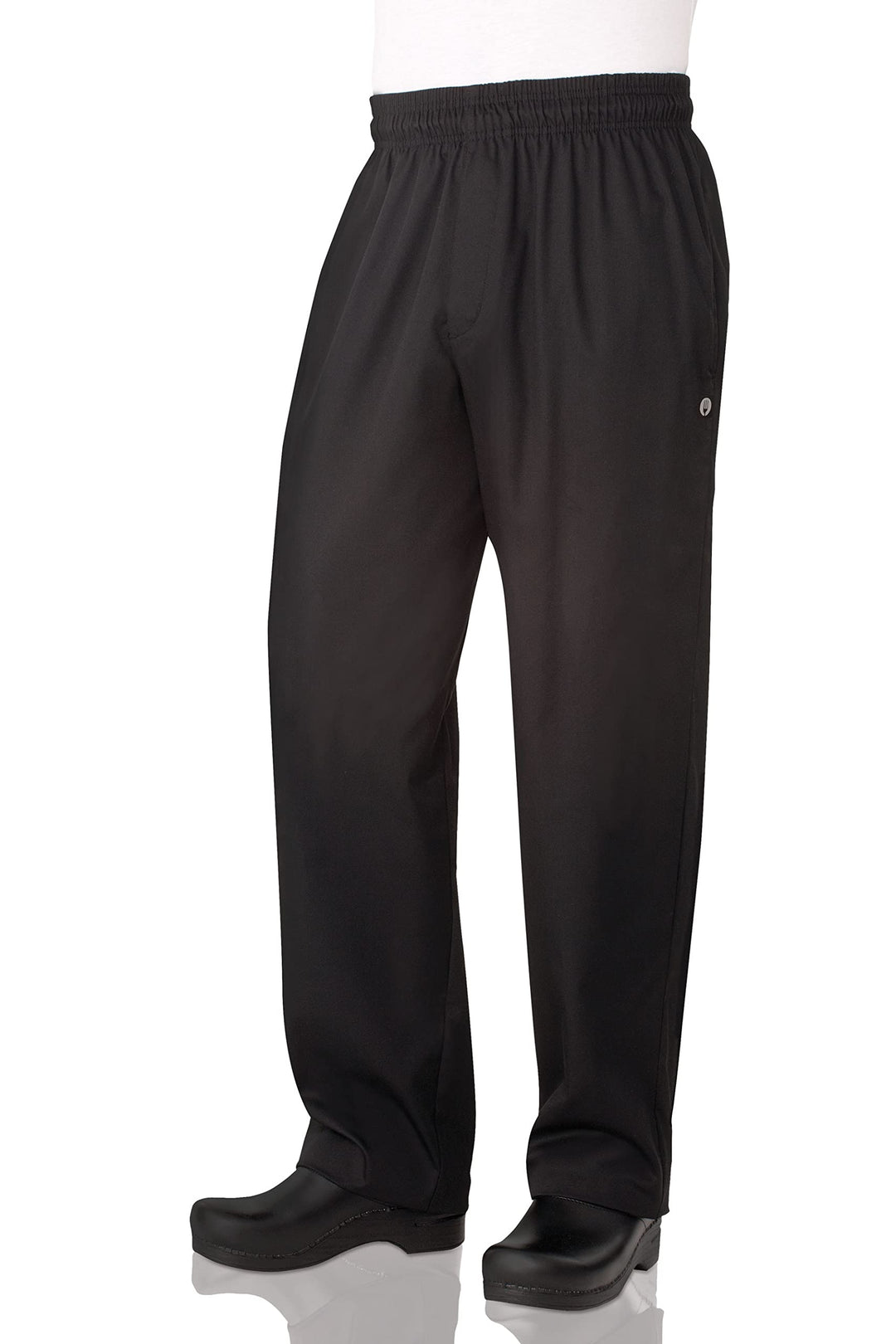 Chef Works Herren Essential Baggy Reissverschluss Kochhose XS Schwarz, XS Schwarz