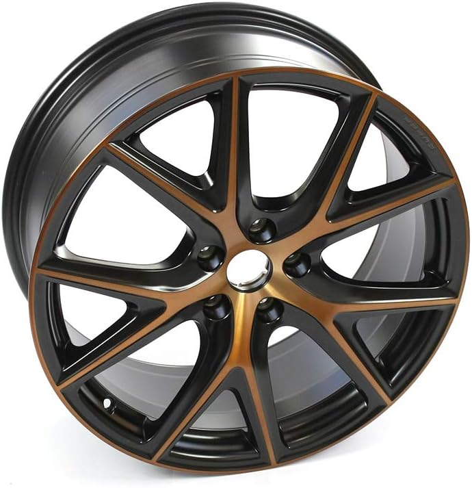 Seat 575601025ANXEB Aluminiumfelge 19 Zoll Tuning Leichtmetallfelge Sport Felge Schwarz/Kupfer Cupra