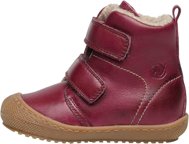 Naturino BUBBLE VL-Stiefeletten aus gefüttertem Nappaleder 18 EU Bordeaux, 18 EU Bordeaux