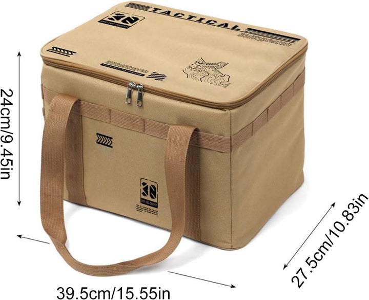 Camping Storage Bag, 30L Waterproof Duffel Organizer, Portable Carry Bag with Ergonomic Handle, for