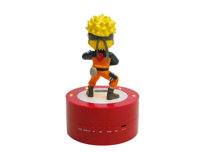 Teknofun - Naruto Shippuden Wecker - Beleuchteter Retro-Bildschirm - Digitale Anzeige - Programmierb