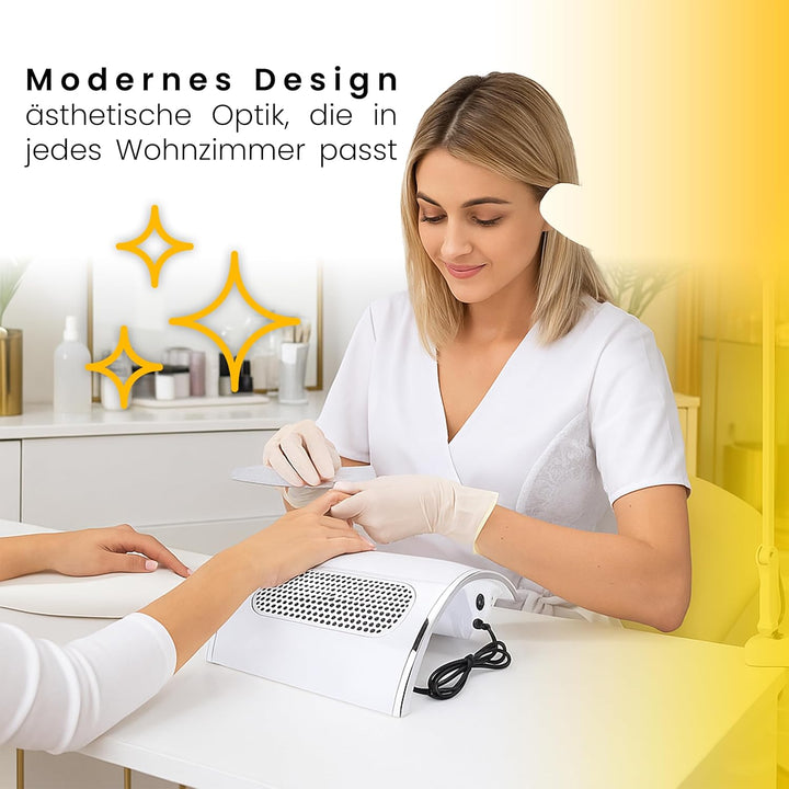Retoo Nagelstaubabsauger Professioneller 40 W, Nagel Staubsauger für Acrylnägel, Gelnägel, Kallus En