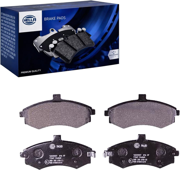 HELLA PAGID 8DB 355 010-481 Bremsbelagsatz - T1367 - Dicke/Stärke: 16.8mm - Bremssystem: Akebono - m