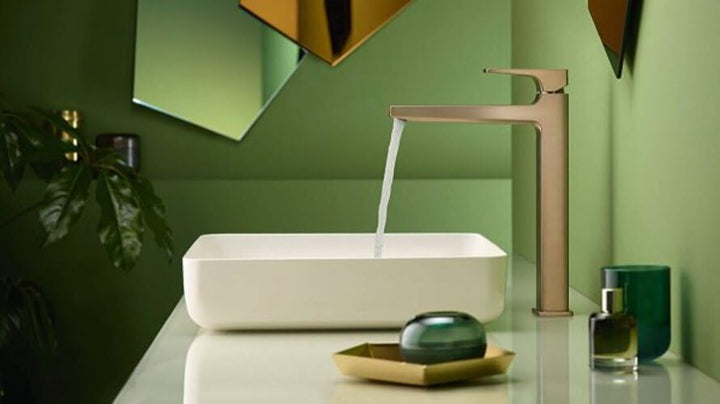 hansgrohe Wasserhahn Metropol, wassersparende Armatur mit Komfort-Höhe 260mm mit Push-Open Ablaufgar
