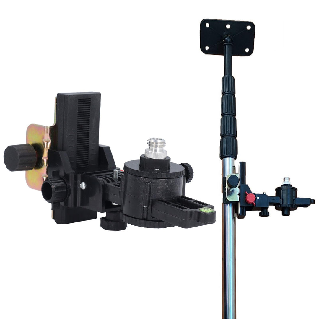 Feinabstimmungshalterungs-Wasserwaagenadapter, 360° Verstellbare L-förmige Drehbasis mit Verstellbar