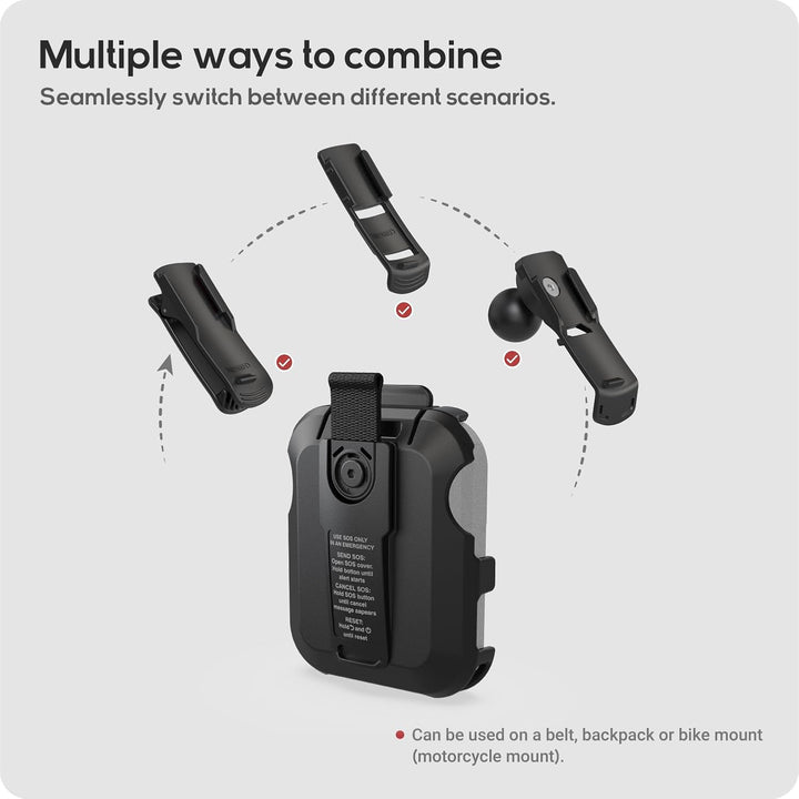 TUSITA Spine Cradle Halterung Kompatibel mit Garmin inReach Messenger Plus Satelliten Kommunikator -