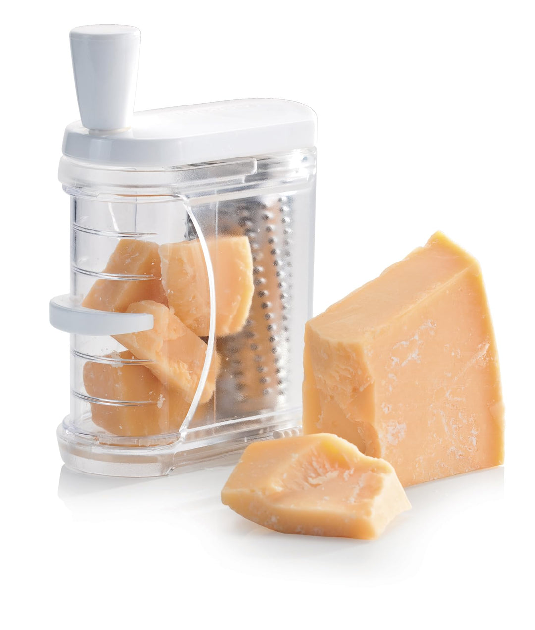Tescoma Parmesanreibe & Hartkäsereibe Handy, Weiss