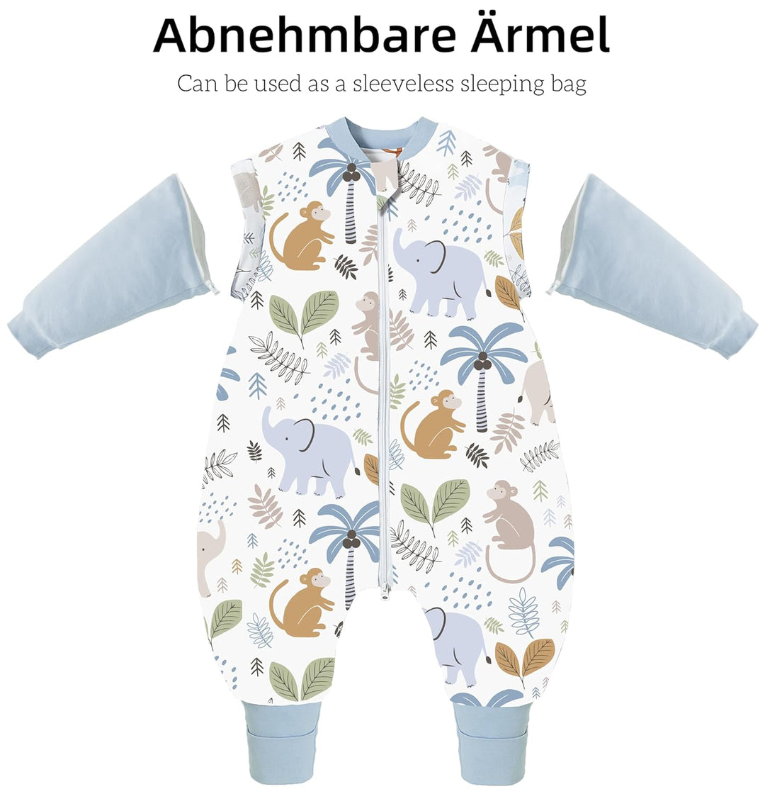 Chilsuessy Baby Winterschlafsack Schlafsack mit Füssen Warm Kinder Ganzjahres Winter Schlafsack Schl