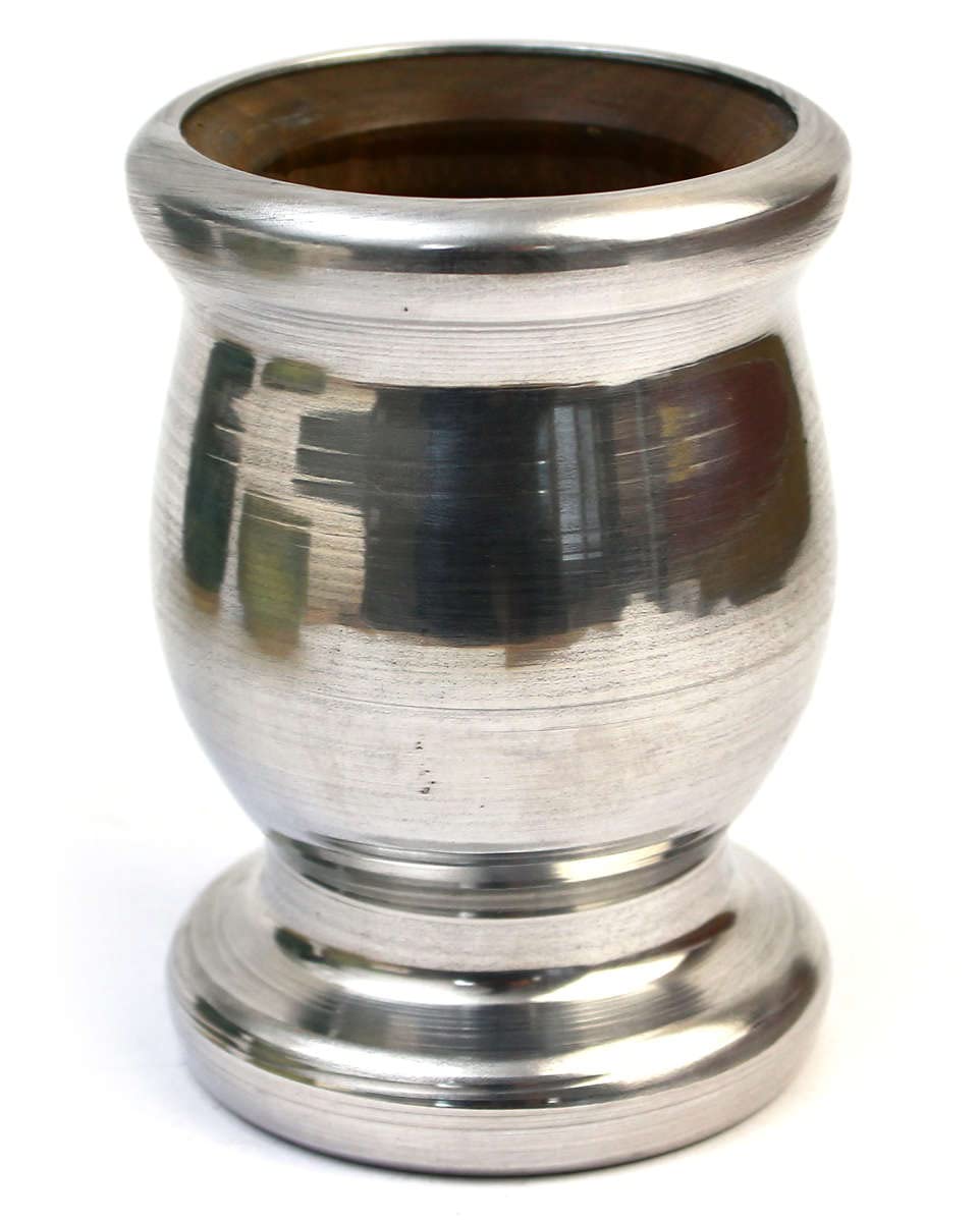 Palo Santo Mate Tee Becher aus Metall geschmiedet | Handgefertigt mate-tee tasse Palo Santo vollstän
