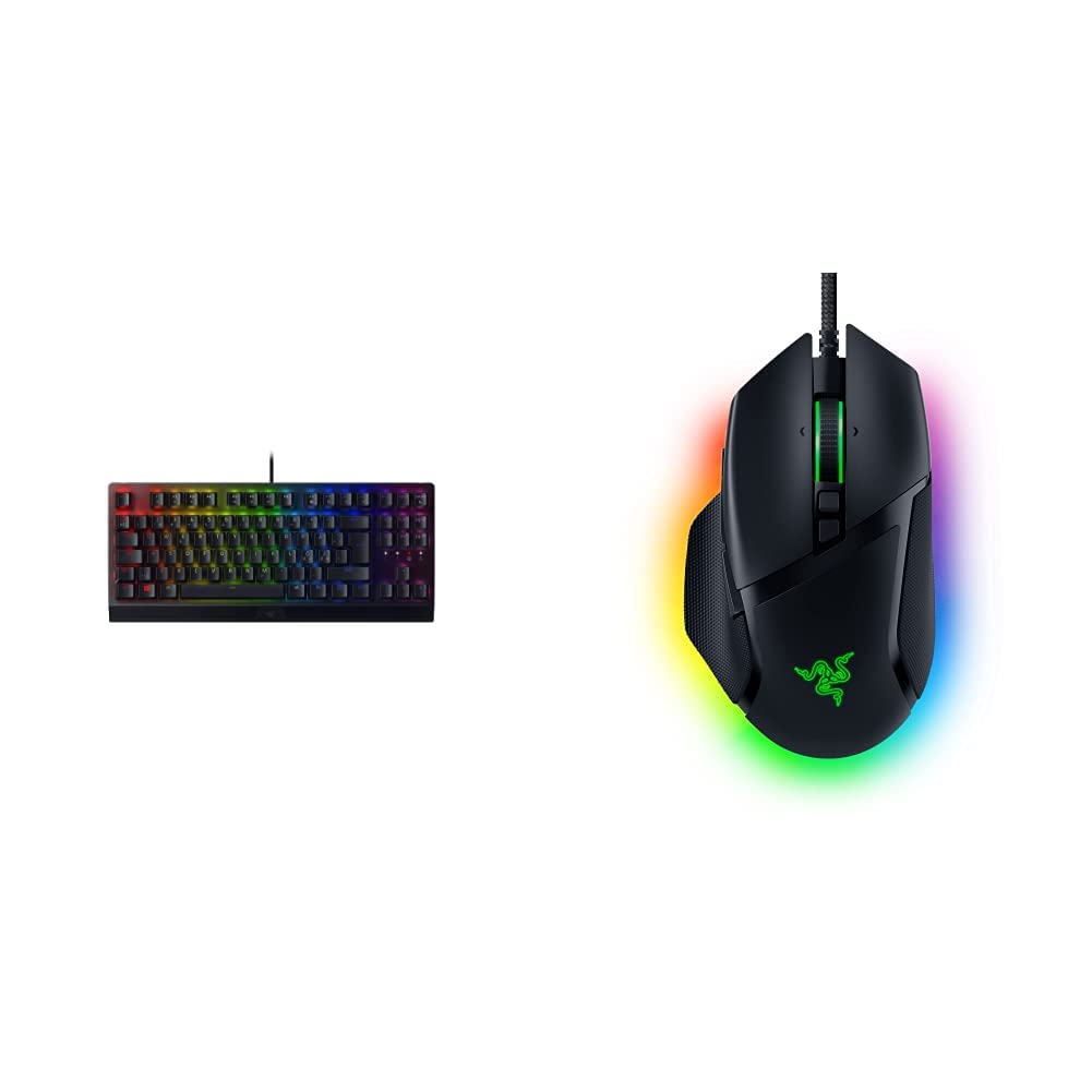 Razer BlackWidow V3 Tenkeyless (Green Switch) - QWERTY Layout & Basilisk V3 - Kabelgebundene, anpass