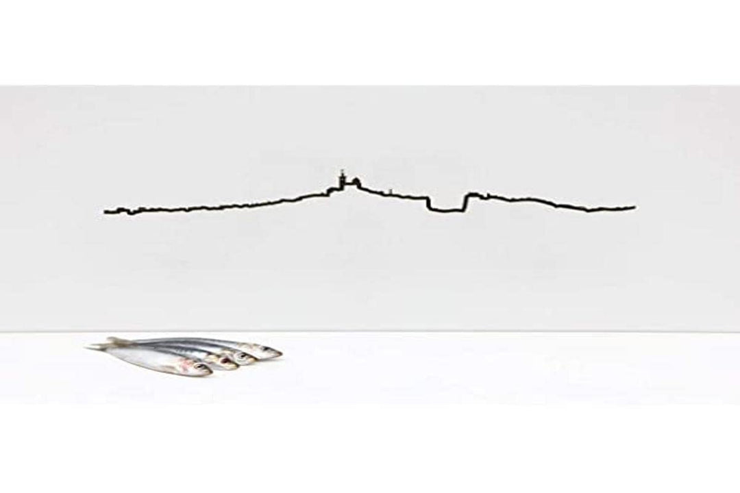 The Line City Skyline Wandbild, Motiv: Marseille, 19,5 cm