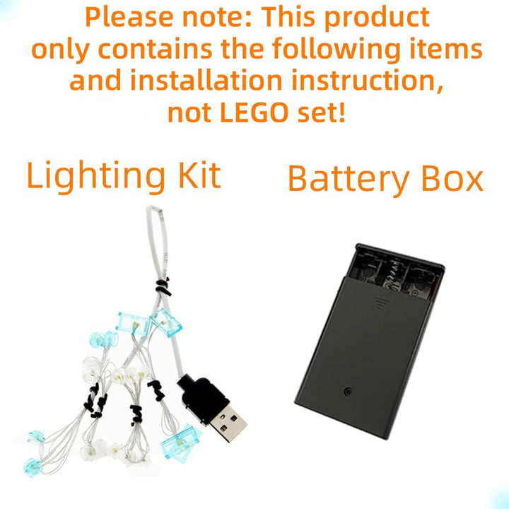 GEAMENT LED-Licht-Set für Architecture Skylines Dubai – kompatibel mit Lego 21052 Bausteine Modell (