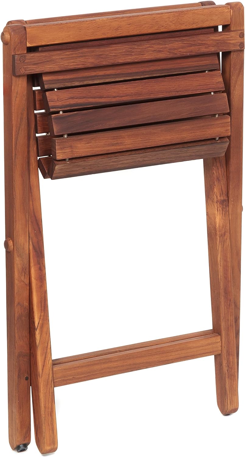 AsinoX Tek 601 Klapphocker, Holz, Braun, 46 x 41 x 46 cm