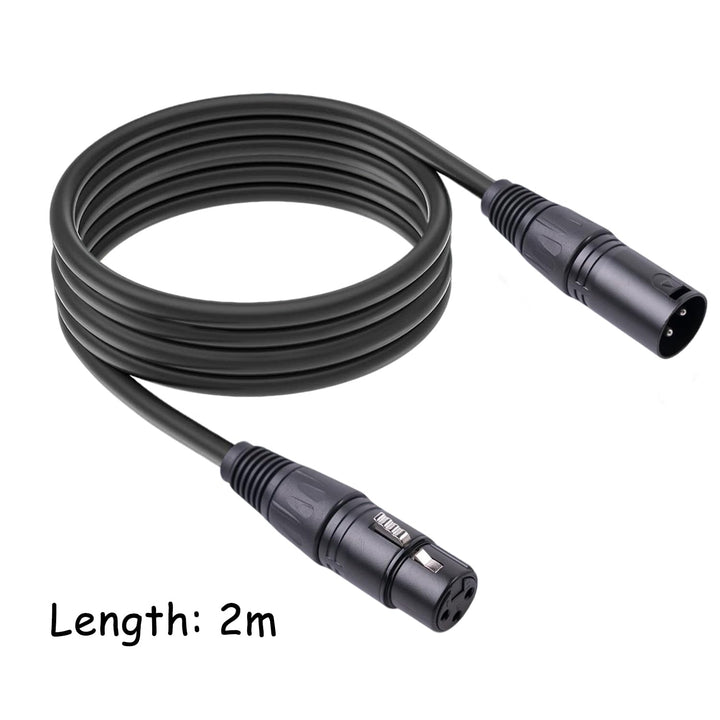XLR-Kabel, 3-Pol XLR Female auf 3-Pol XLR male, Stereo-Mikrofonkabel, für Studio, Bühne, Podcast, Li