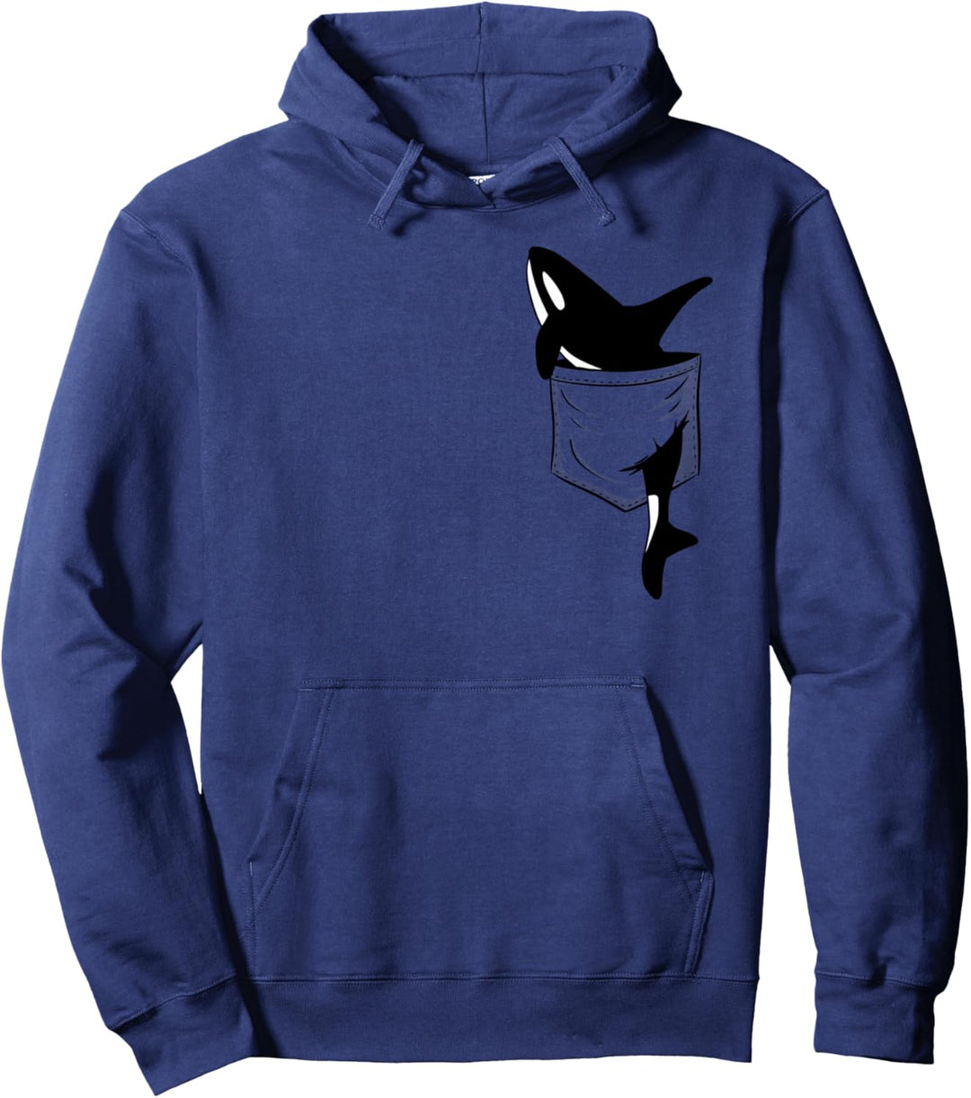 Lässiger Killer Wal Lustiger Orca in Deiner Tasche Pullover Hoodie