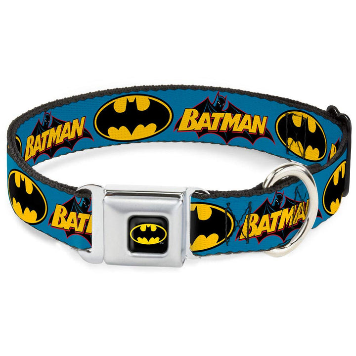 Buckle-Down BMC Batman schwarz/gelb Hund Halsband L - Fits 15-26" - 1.0" Wide, L - Fits 15-26" - 1.0