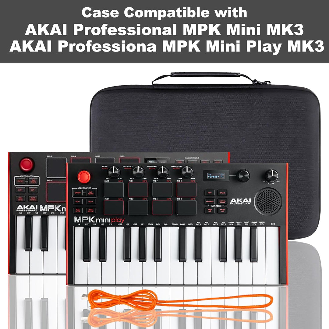co2CREA Case Hart reiseschutzhülle Etui Tasche für AKAI Professional MPK Mini MK3 /Mini Play MK3 25-
