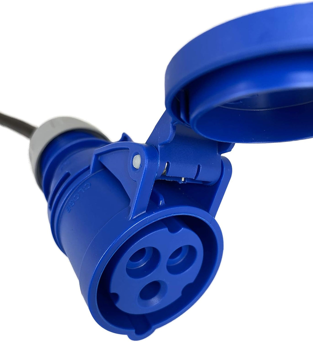 NWP Adapter CEE Kupplung 230V 16A auf CEE Stecker 400V 16A - 1,5m Anschlusskabel 3x2,5mm² Gummischla