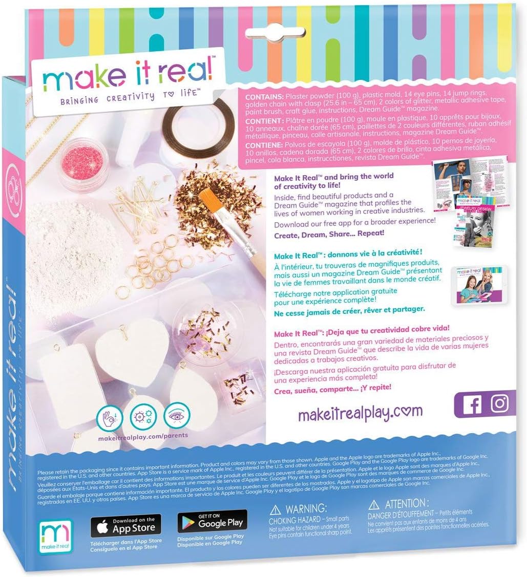 Make It Real 1308 Gold-und Glitzer-Akzentschmuck, Mehrfarbig