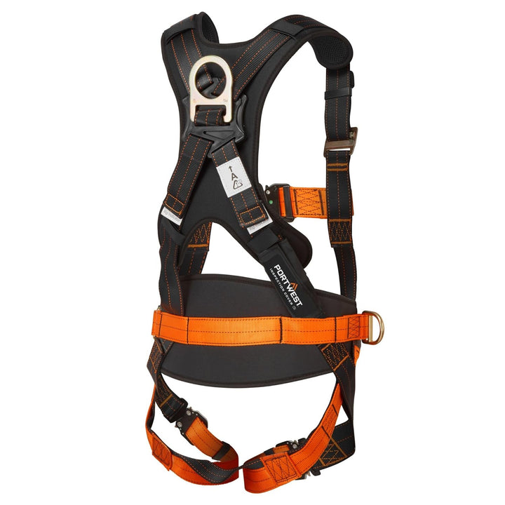 Portwest - Ultra 3 Point Full Body Fall Arrest Harness - Red - XL-2XL XL-XXL schwarz/orange, XL-XXL