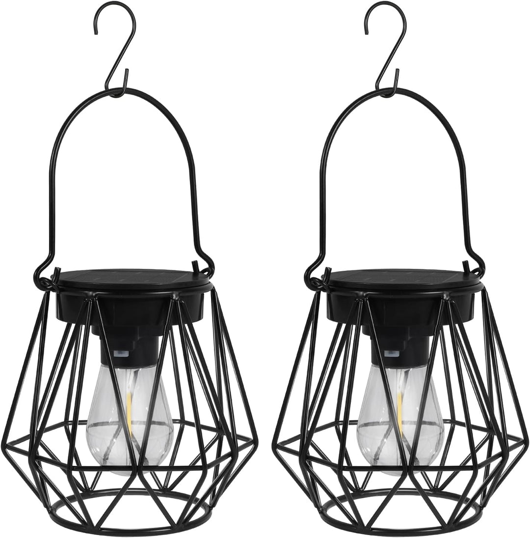 Kimjo Solarlaterne für Aussen, Solarlampen für Aussen Garten Hängend/Stehend, IP65 Wasserdicht Solar