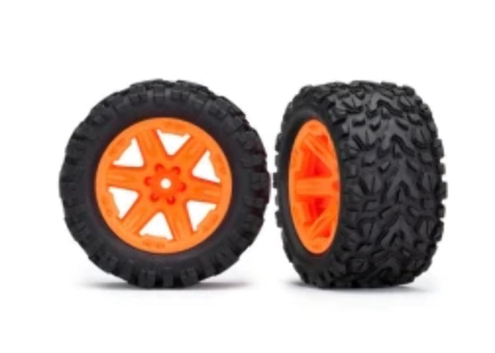 TRAXXAS 6773A Reifen Talon auf Kreisen orange Hex 12mm