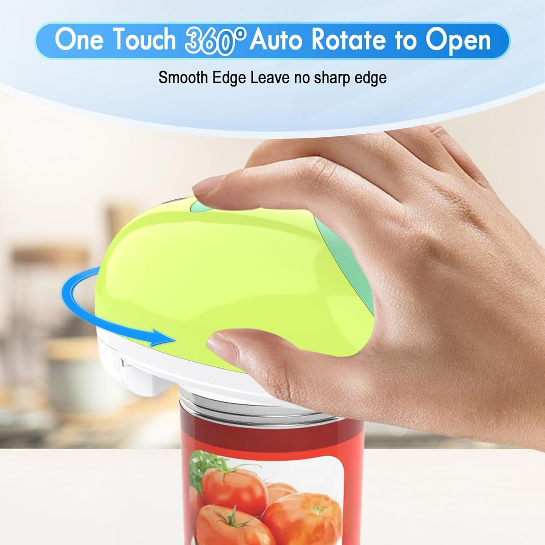 Elektrischer Dosenöffner, Automatischer Dosenöffner mit One-Touch-Bedienung, sicher für alle Dosengr