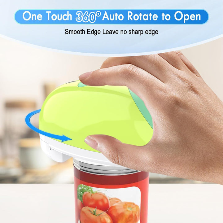 Elektrischer Dosenöffner, Automatischer Dosenöffner mit One-Touch-Bedienung, sicher für alle Dosengr