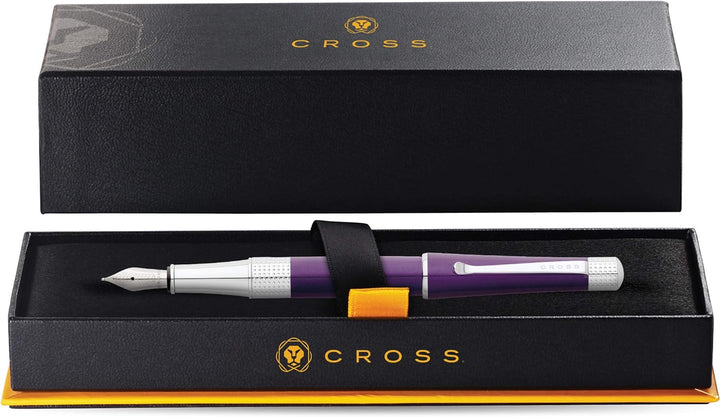 Cross Beverly Füller (Federstärke: M, Schreibfarbe: schwarz) violett-lack Violett-Lack Geschenkbox,