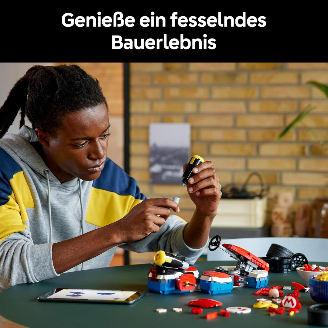 LEGO Super Mario: Mario Kart: Mario & Standard-Kart – Nintendo Figur und baubares Auto für Gaming-Fa